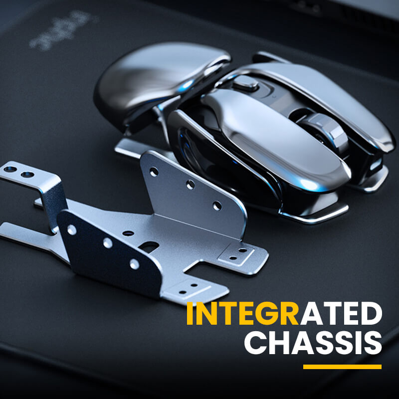 2023 New Hot Sale Wireless Ergonomics Metal Mouse