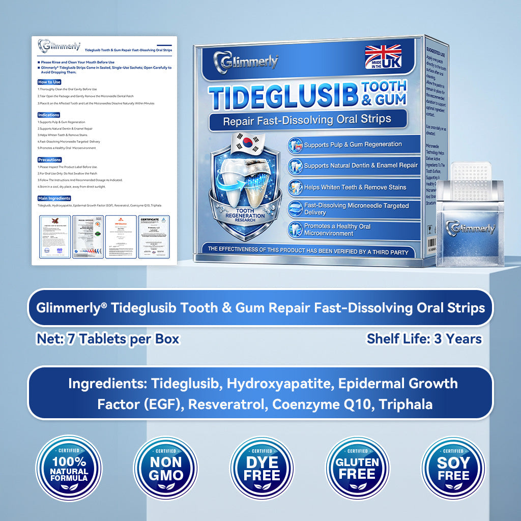KLENIMORE® 🦷 Tideglusib Fast‑Dissolving Tooth & Gum Repair Oral Strips 💥🎉 (Supports tooth repair and helps relieve gum discomfort and other common oral concerns)