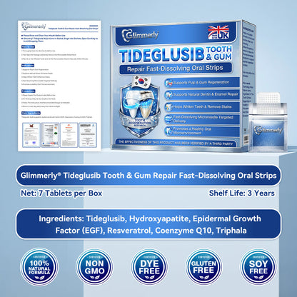 KLENIMORE® 🦷 Tideglusib Fast‑Dissolving Tooth & Gum Repair Oral Strips 💥🎉 (Supports tooth repair and helps relieve gum discomfort and other common oral concerns)