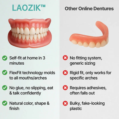 🦷 LAOZIKTM Custom-Fit Dentures ⏰ ENDS TODAY   70% OFF | Smile with Confidence