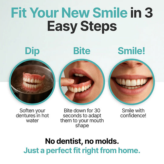 🦷 LAOZIKTM Custom-Fit Dentures ⏰ ENDS TODAY   70% OFF | Smile with Confidence