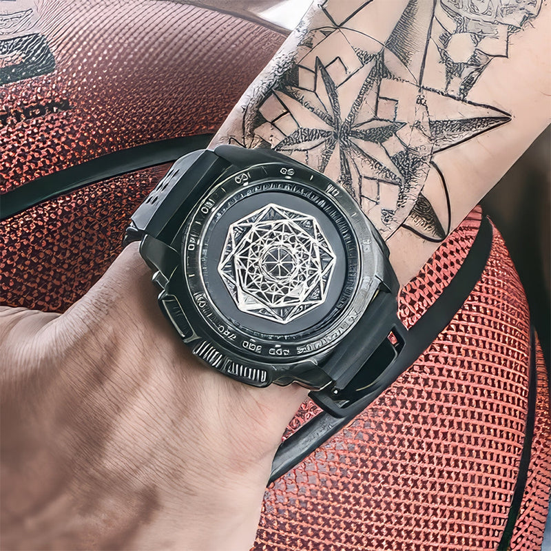 Men’s  Luminous Silicone Quartz Watch