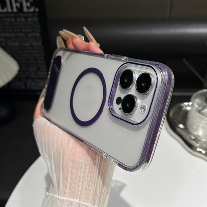 Transparent Phone Case with Kickstand for iPhone